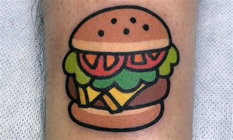 tatuajes de hamburguesas|Tatuajes de hamburguesas, ¡deliciosos y divertidos!